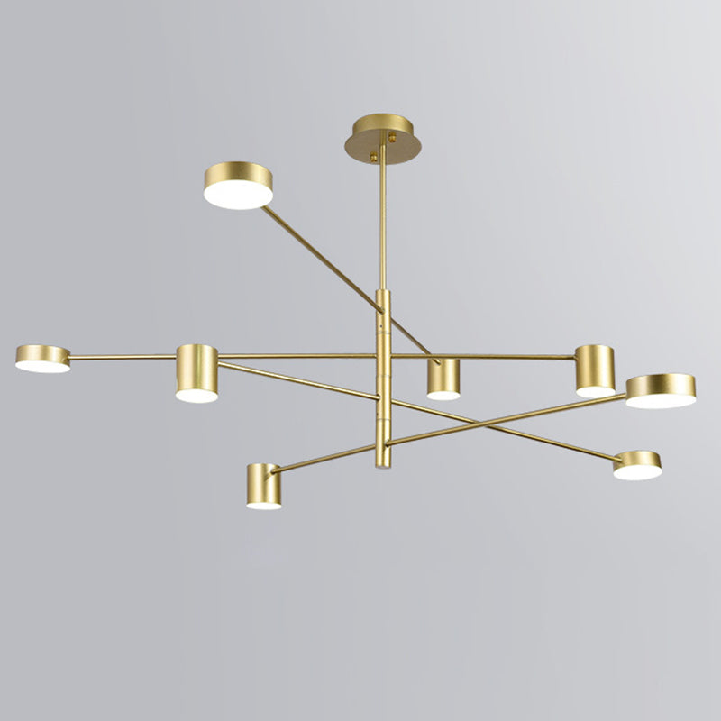 Éclairage de pendentif en étoile d'or Gold Symple LED Metal Metal Chandelier Pendant Light