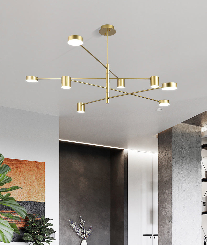 Éclairage de pendentif en étoile d'or Gold Symple LED Metal Metal Chandelier Pendant Light