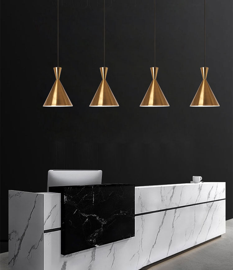 Modern Luxury Style Cord Hung Down Lighting Pendant 1 Light Pendant Ceiling Lights with Metal Shade