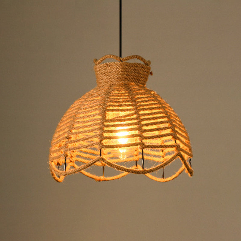 Industrial Rope Cord Commercial Pendant Lighting Metal Pendant Lighting Fixtures for Living Room