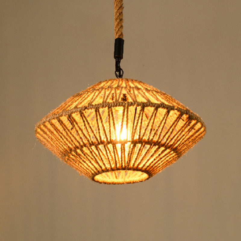 Industrial Rope Cord Commercial Pendant Lighting Metal Pendant Lighting Fixtures for Living Room