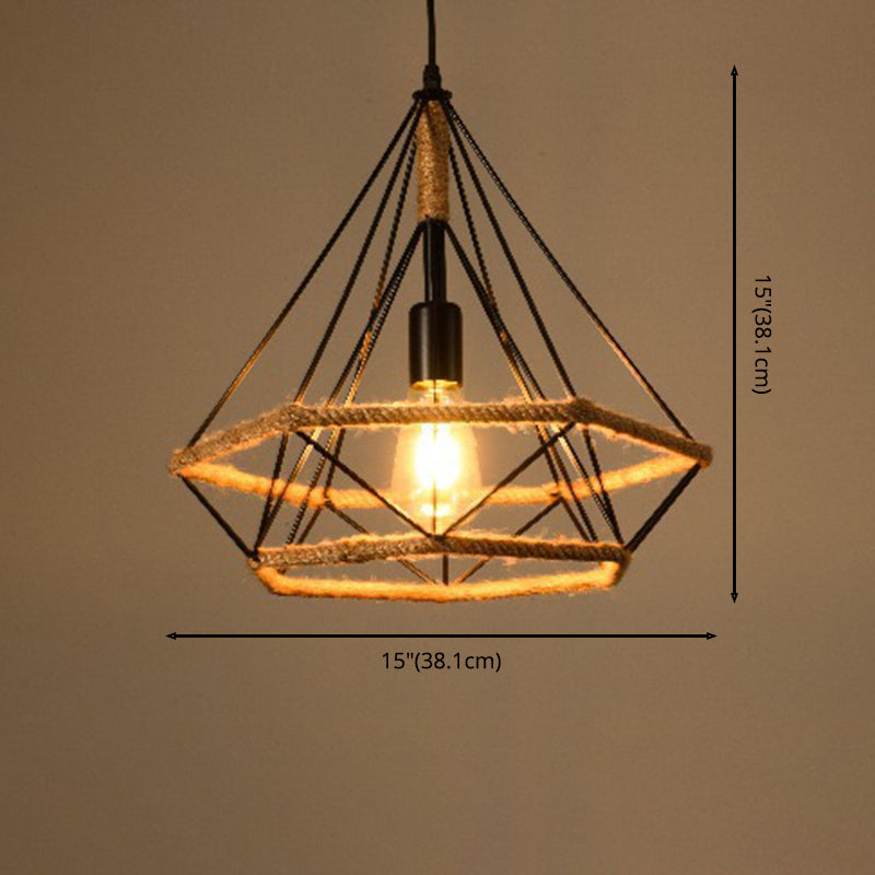 Corda industriale corda commerciale illuminazione a sospensione in metallo Ipparecchi di illuminazione a sospensione per soggiorno