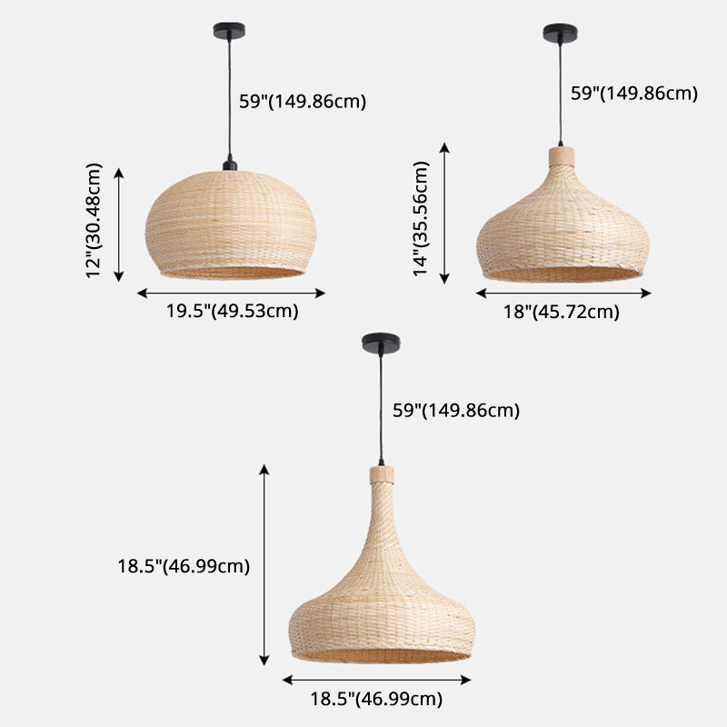 Lampada a goccia naturale a mano lavorata a mano Minimalista a 1 luci a 1 ciondolo per la camera da letto