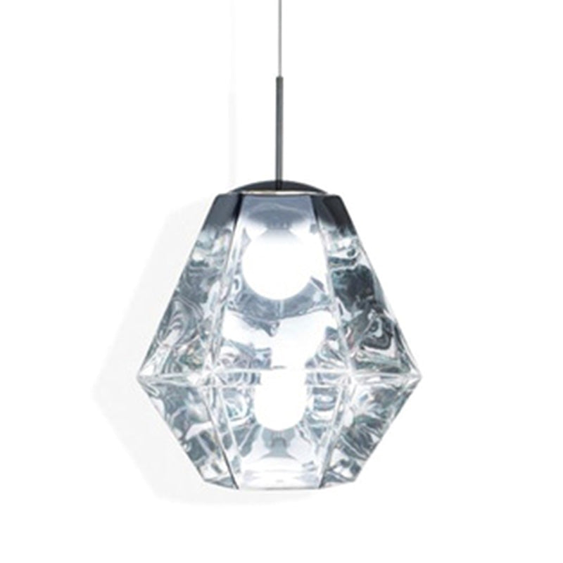 Minimalisme Polyhedra Diamond Shade Hanging Light Nordic Style PENDANT ÉCLAIRAGE ACRYLIQUE POUR COFES