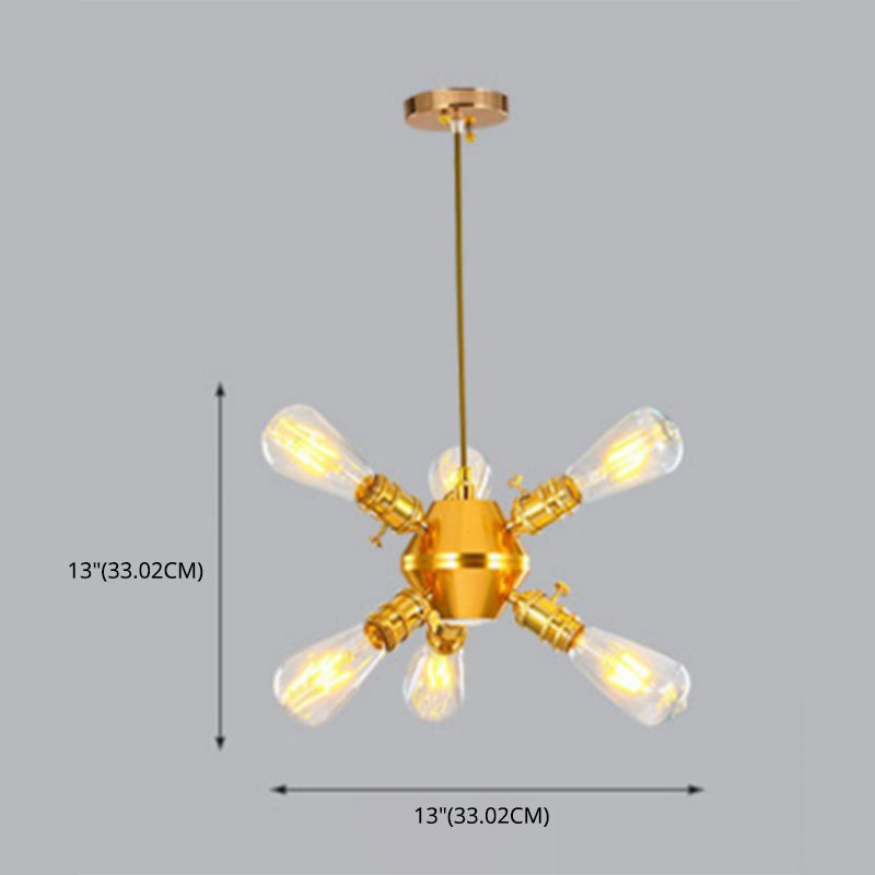 Sputnik Kronleuchter Leuchte Industriemetallheizbeleuchtung für das Restaurant