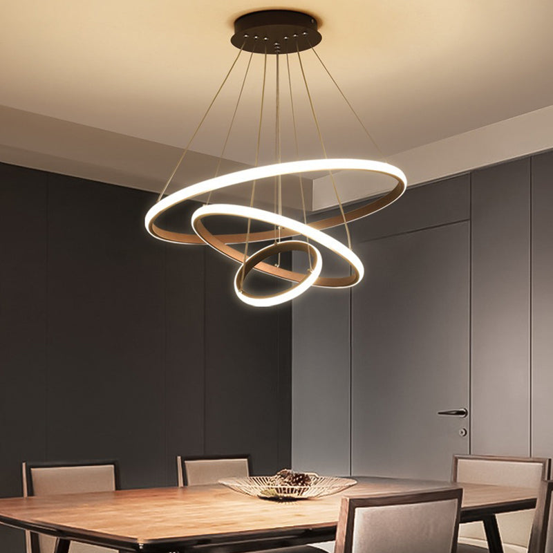 Tiered Metal Pendant Lighting Fixtures Modern Living Room Hanging Ceiling Lights