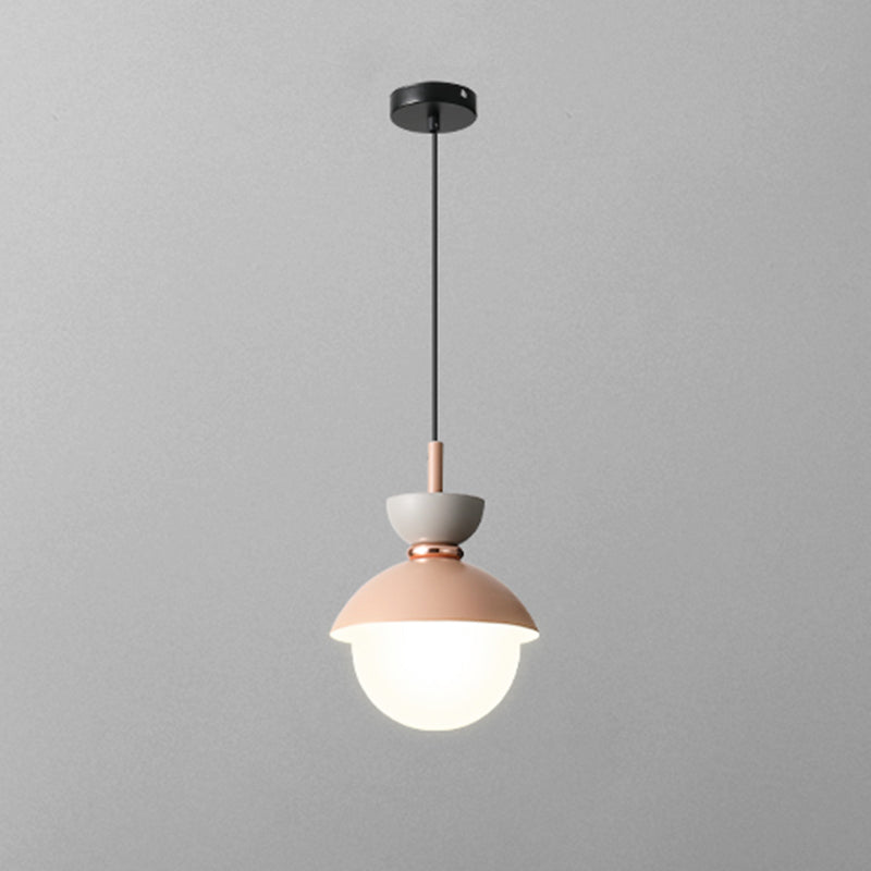 Modern Minimalist Style Global Down Lighting Pendant Metal 1 Light Pendant Ceiling Lights for Bedroom