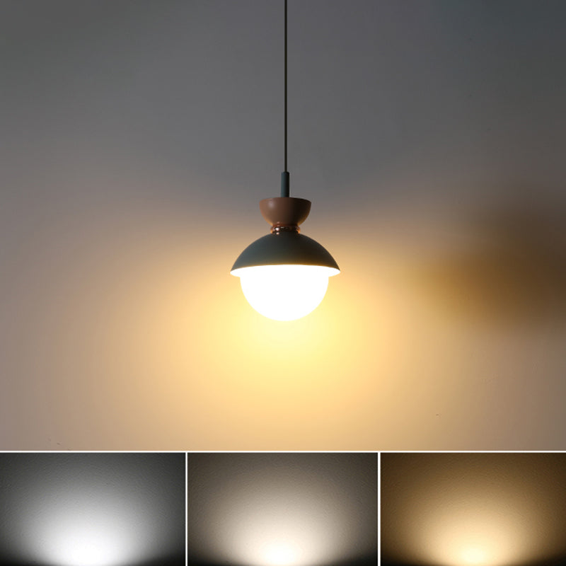 Modern Minimalist Style Global Down Lighting Pendant Metal 1 Light Pendant Ceiling Lights for Bedroom