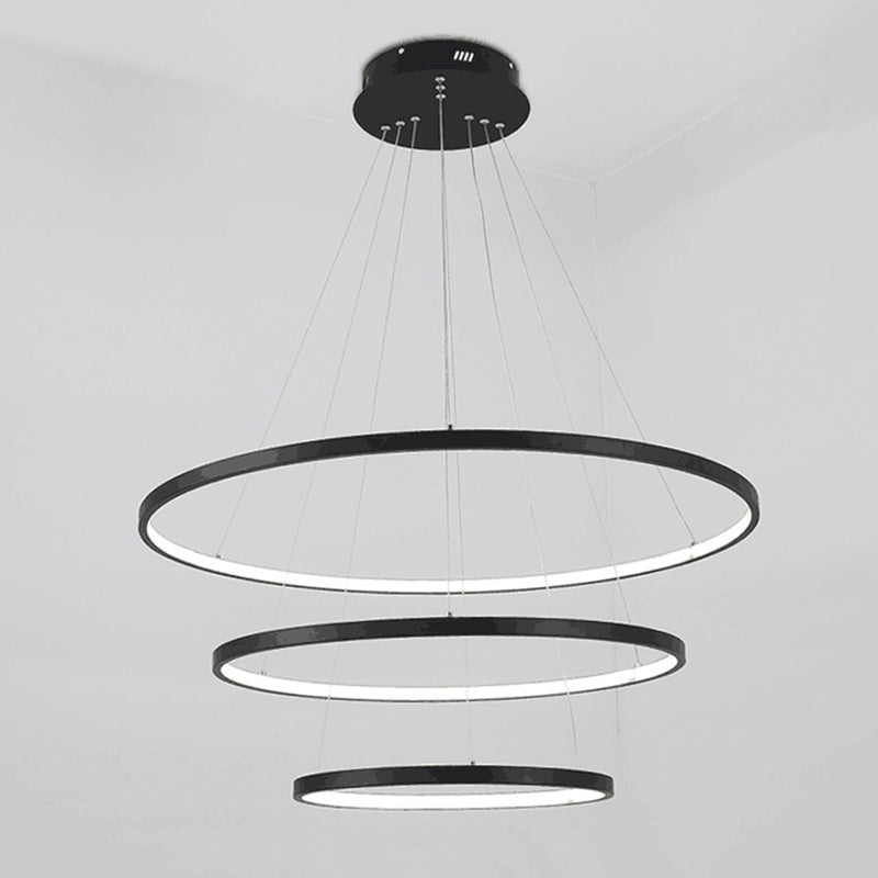 Metal 3-Tier Chandelier Light Fixture Modern Style LED Pendant Light Fixture for Dinning Room