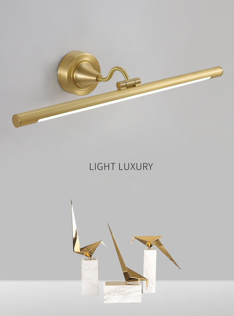 Moderne minimalistische Stilzylinderwandmontage Waschtischlichter 1 Leichte Eitelkeitsbeleuchtungsideen mit Kupferschatten