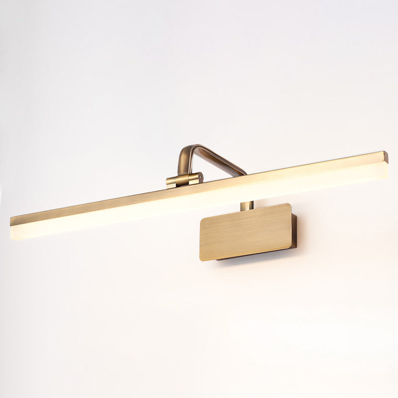 Moderno Minimalista de estilo Minimalista Angle de tocador ajustable Luz de pared Acrílico 1 luces de espejo de tocador de luz para el baño
