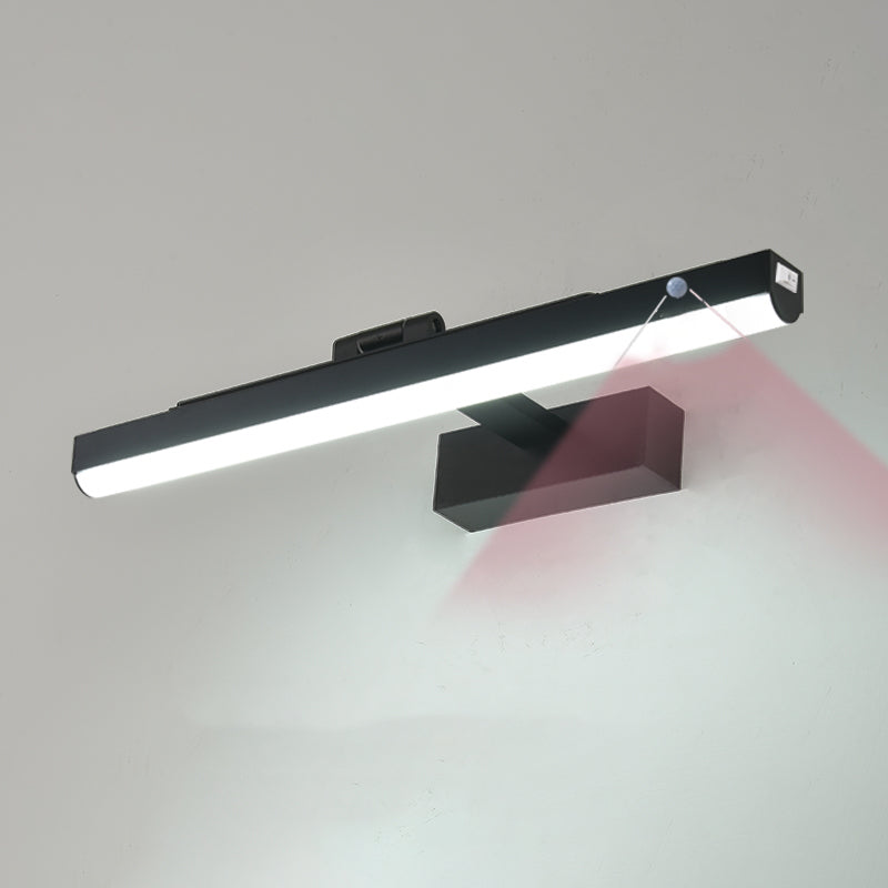 Modern Minimalist in stile Minimalista Cilindro Montaggio delle luci di vanità 1 Idee di illuminazione da vanità leggera con ombra acrilica