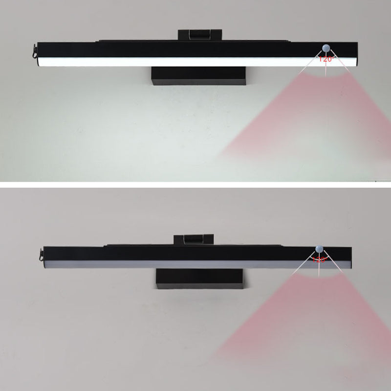 Modern Minimalist Style Cylinder Wall Mounted Vanity Lights 1 Light Vanity Lighting Ideas with Acrylic Shade