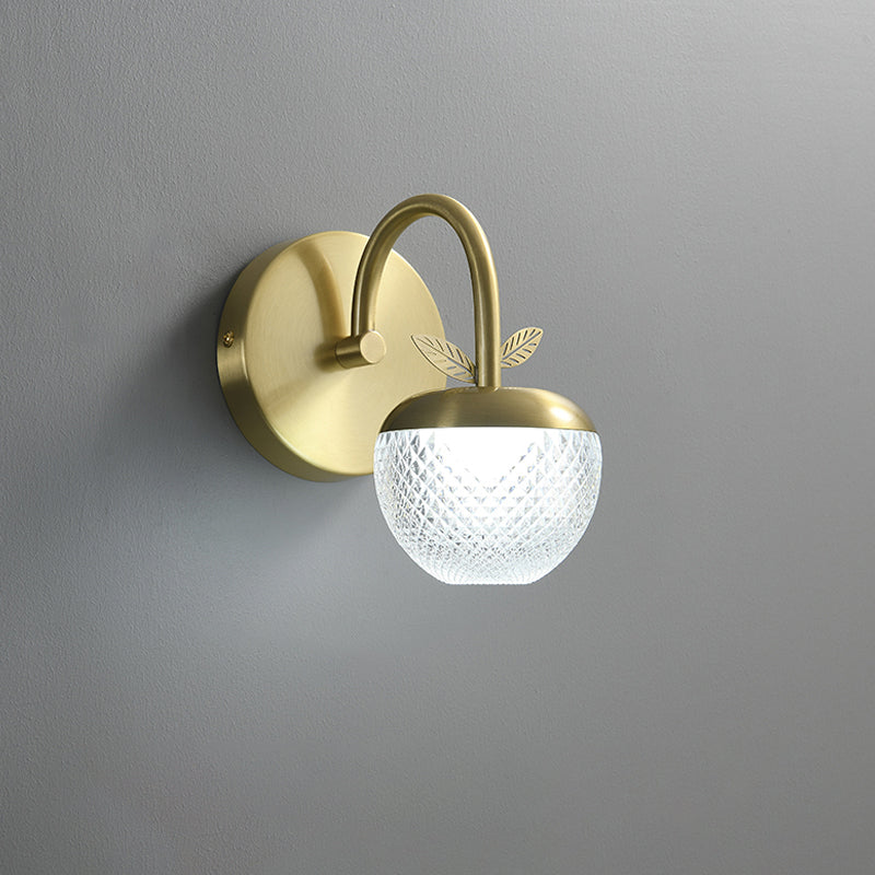 Mid-Century American Style Wall Mounted Vanity Lights Metal Vanity Wall Light Fixtures in Gold