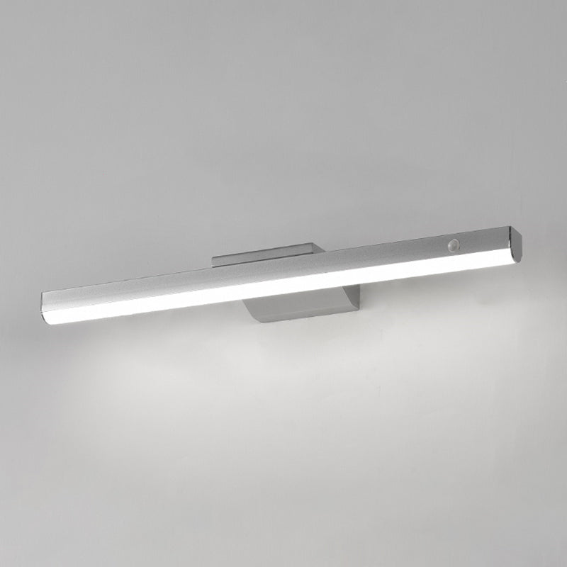 Style moderne de style minimaliste de vanité murale linéaire lumineux acrylique 1 luminaires muraux de vanité lumineuse