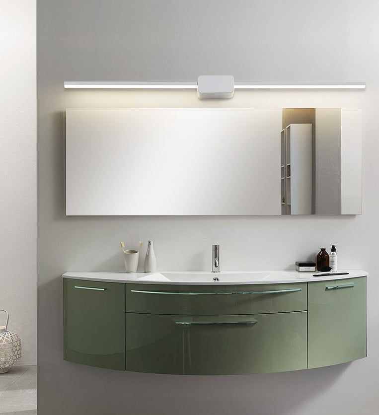 Modern Minimalist Style Linear Wall Mounted Vanity Lights Aluminum Vanity Lighting Ideas for Bathroom