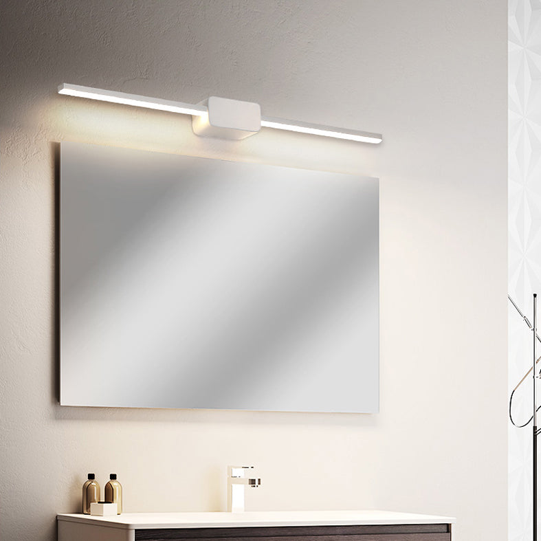 Modern Minimalist Style Linear Wall Mounted Vanity Lights Aluminum Vanity Lighting Ideas for Bathroom