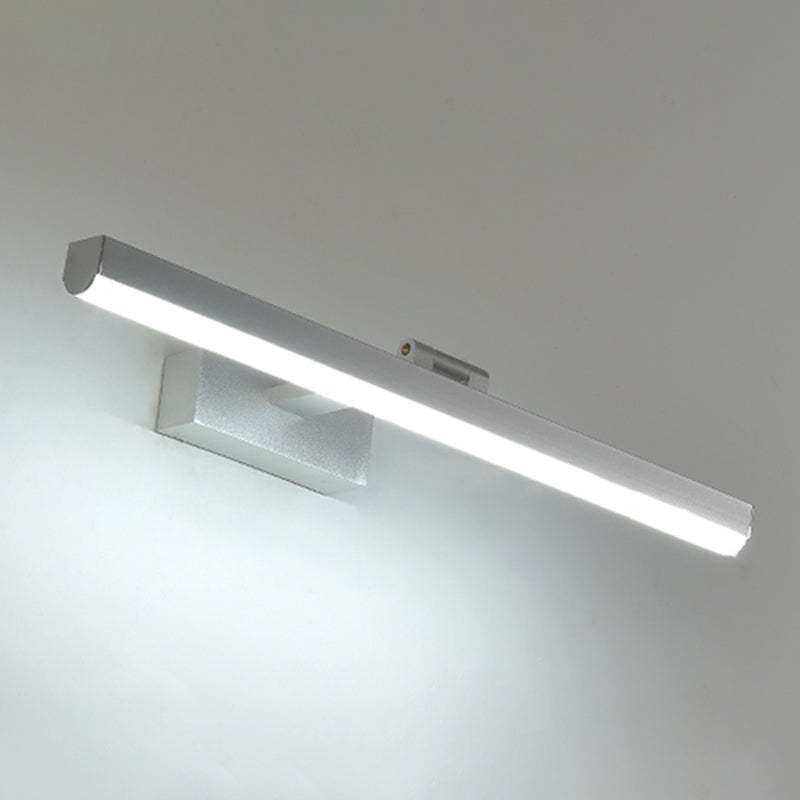 Fixes d'éclairage de vanité droite de style minimaliste moderne Aluminium 1 lumière murale lumineuses de vanité pour salle de bain