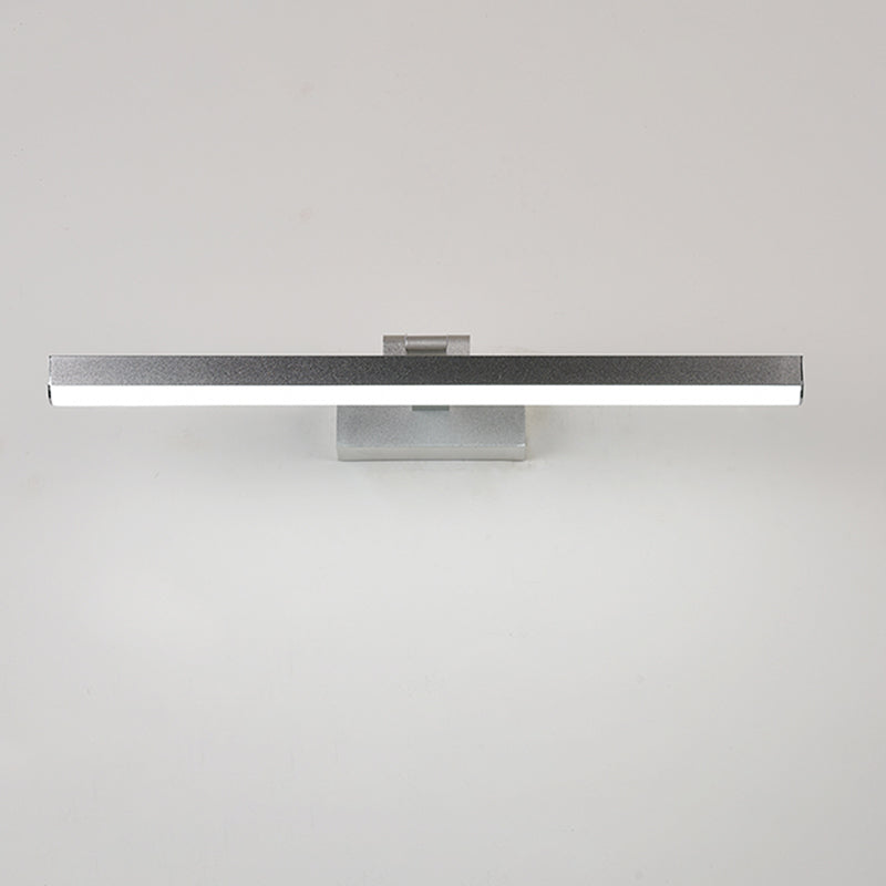 Modern Minimalist Style Straight Vanity Lighting Fixtures Aluminum 1 Light Wall Mounted Vanity Lights for Bathroom