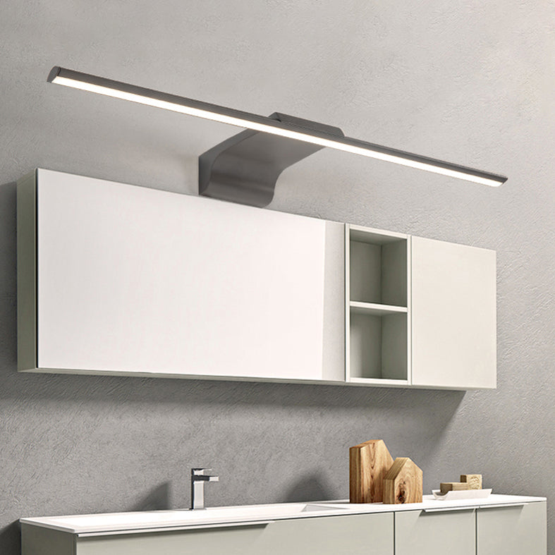 Modern Minimalist Style Linear Wall Mounted Vanity Lights Aluminum Vanity Wall Sconce for Bathroom