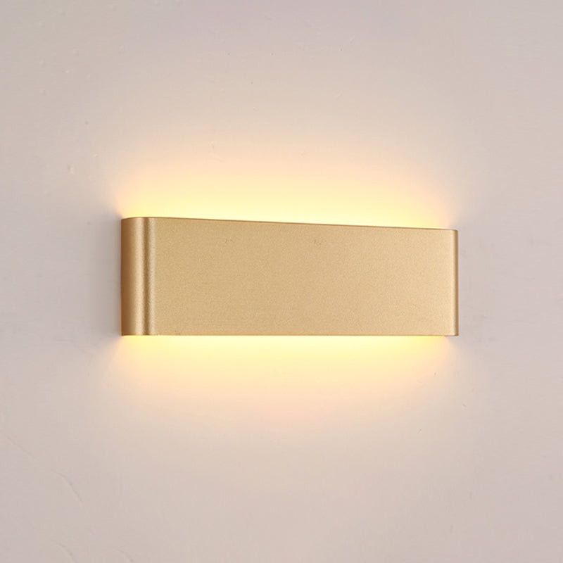 Modern Minimalist Rectangular Wall Mounted Vanity Lights Metal Vanity Wall Light Fixtures for Bathroom