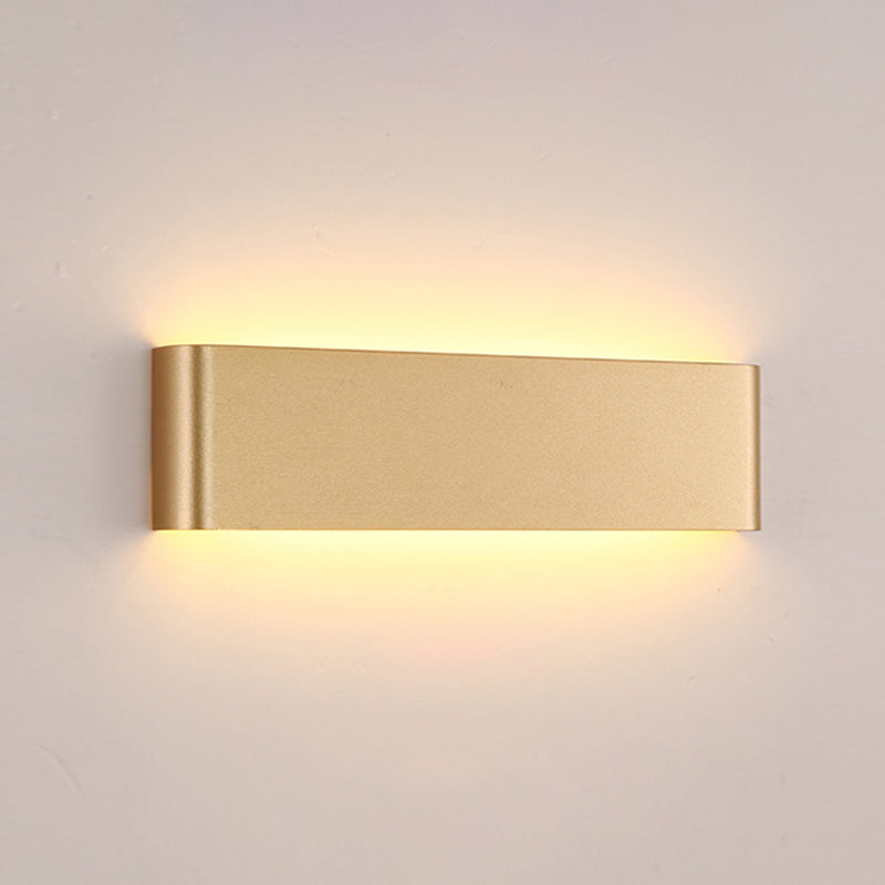 Modern Minimalist Rectangular Wall Mounted Vanity Lights Metal Vanity Wall Light Fixtures for Bathroom