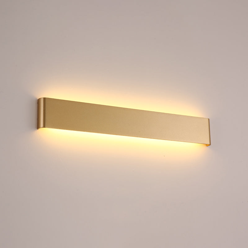 Modern Minimalist Rectangular Wall Mounted Vanity Lights Metal Vanity Wall Light Fixtures for Bathroom