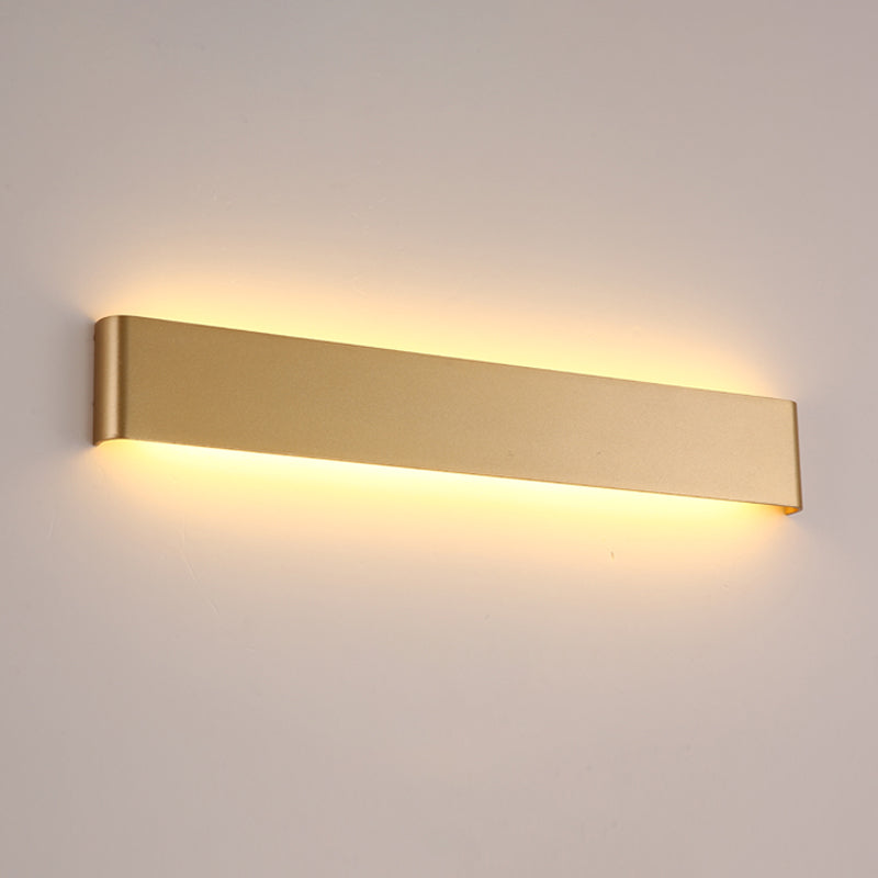 Modern Minimalist Rectangular Wall Mounted Vanity Lights Metal Vanity Wall Light Fixtures for Bathroom