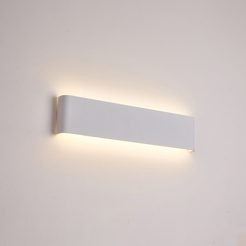 Modern Minimalist Rectangular Wall Mounted Vanity Lights Metal Vanity Wall Light Fixtures for Bathroom