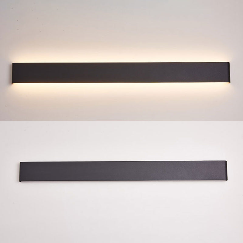 Modern Minimalist Rectangular Wall Mounted Vanity Lights Metal Vanity Wall Light Fixtures for Bathroom