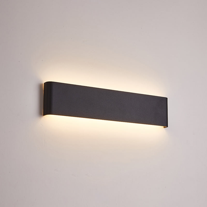 Modern Minimalist Rectangular Wall Mounted Vanity Lights Metal Vanity Wall Light Fixtures for Bathroom