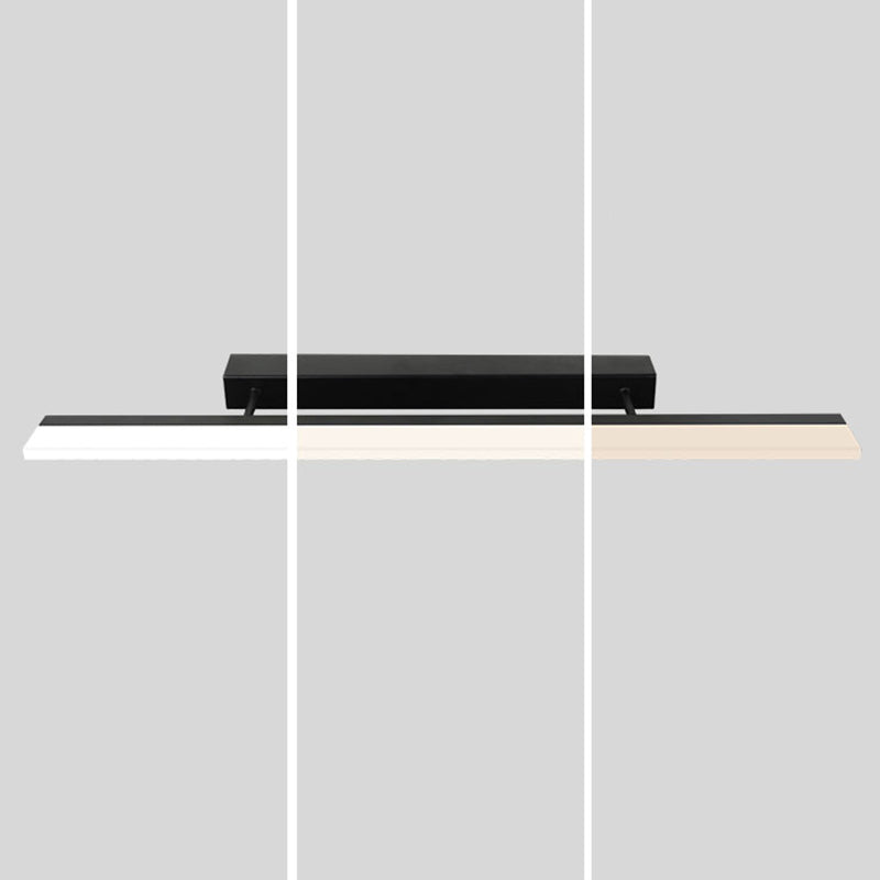 Modern Minimalist Style Linear Wall Mounted Vanity Lights Acrylic 1 Light Vanity Wall Light Fixtures for Bathroom