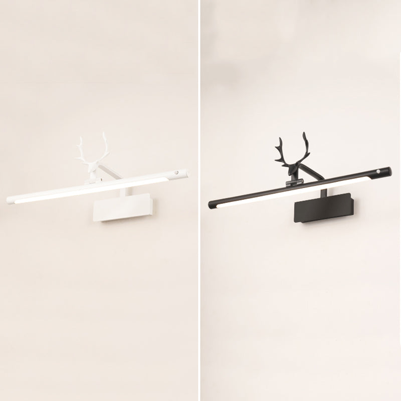 Modern Luxury Style Streamlined Wall Mounted Vanity Lights Metal Vanity Wall Light Fixtures with Antlers