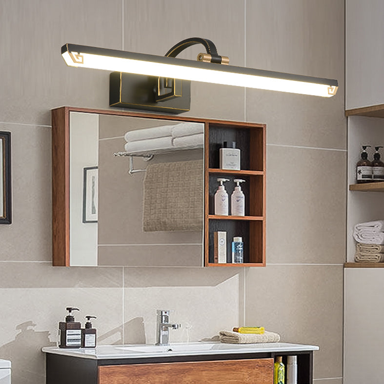 Modern Minimalist Style Streamlined Wall Mounted Vanity Lights Metal Vanity Lighting Fixtures for Bathroom