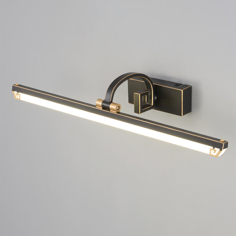 Modern Minimalist Style Streamlined Wall Mounted Vanity Lights Metal Vanity Lighting Fixtures for Bathroom