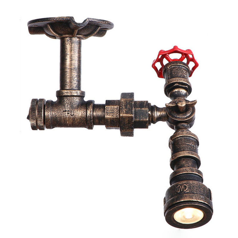 Industrial Flush Mount Ceiling Light Vintage Pipe Lighting Bar Light Coffee Shop Light