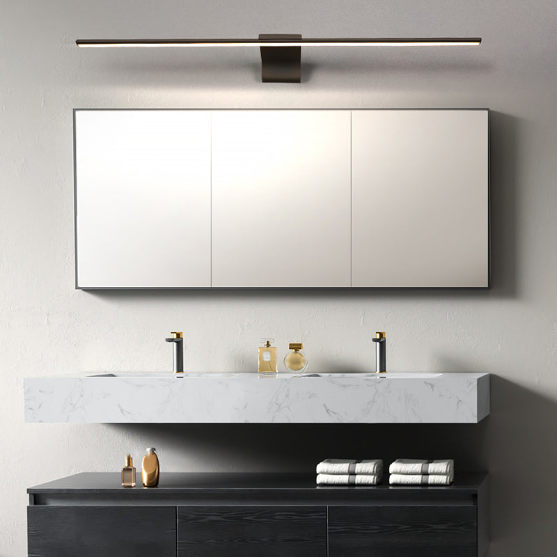 Modern Minimalist Linear Wall Mounted Vanity Lights Aluminum Vanity Wall Light Fixtures for Bathroom