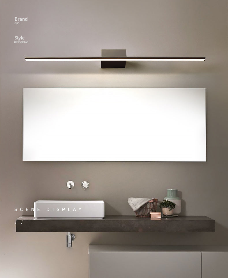 Modern Minimalist Linear Wall Mounted Vanity Lights Aluminum Vanity Wall Light Fixtures for Bathroom