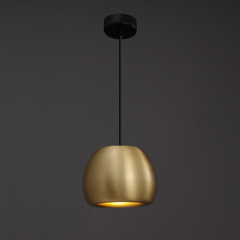 Metal Conical Ceiling Pendant Light Modern Style Suspension Pendant Light in Brass