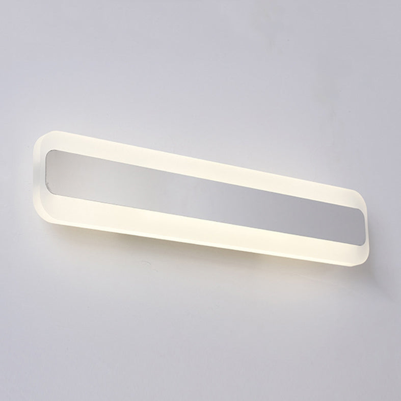 Rectangle acrylique LED Vanity Mirror Light Modern Style Minimalisme Minimalisme Moup de montage pour salle de bain