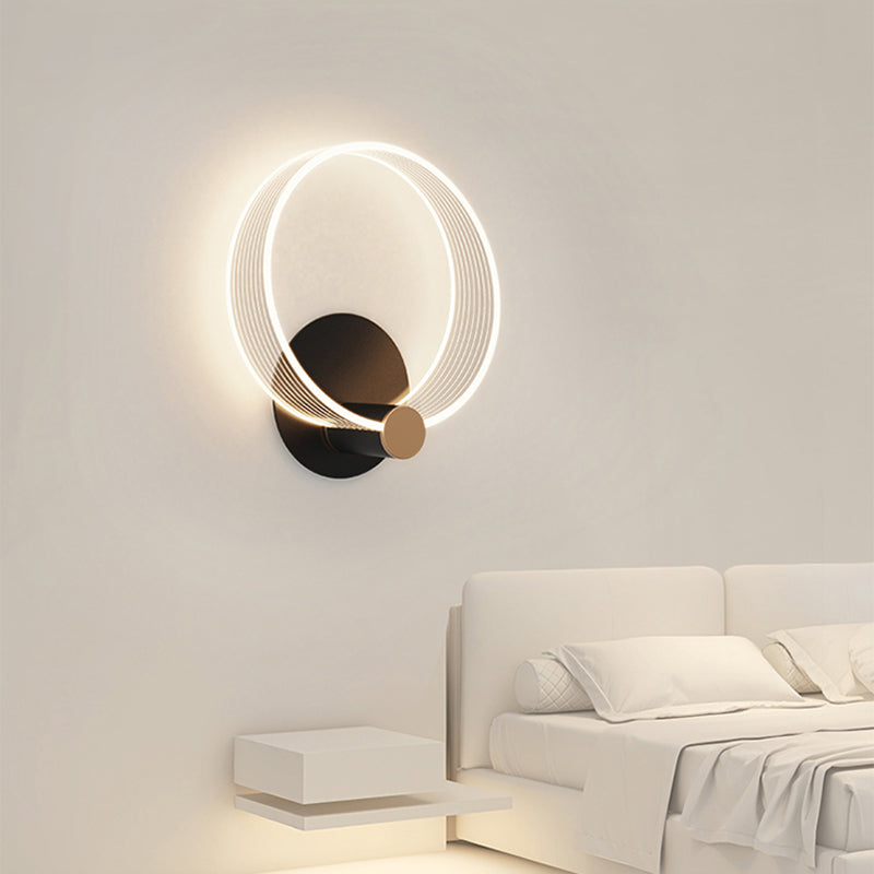 Contemporary Metal LED Wall Mounted Lighting 1-Light Wall Sconce for Living Room