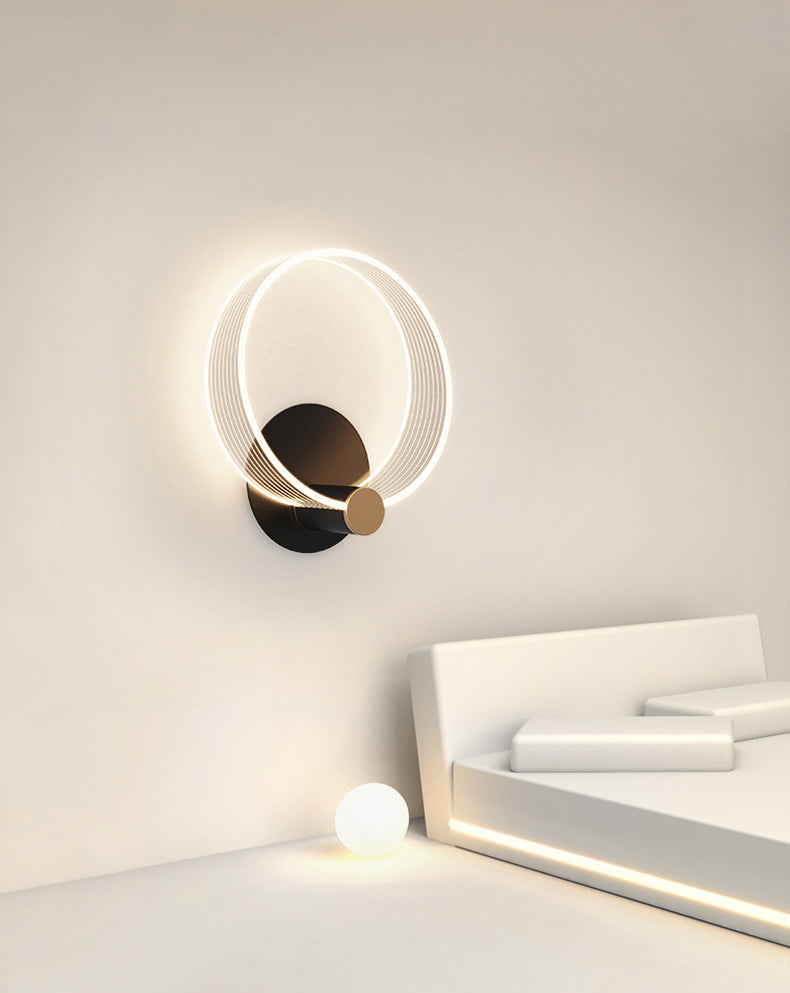 Contemporary Metal LED Wall Mounted Lighting 1-Light Wall Sconce for Living Room