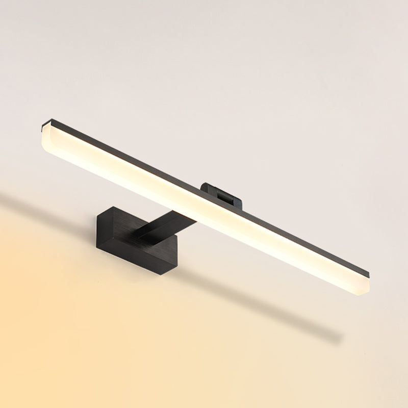 Modern Minimalist Style Elongated Wall Mounted Vanity Lights Aluminum Vanity Wall Light Fixtures for Bathroom