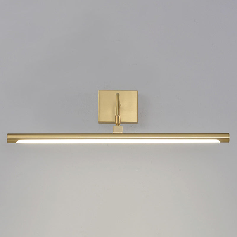 Modern Luxury Style Linear Wall Mounted Vanity Lights Copper Wall Lighting Ideas for Bathroom