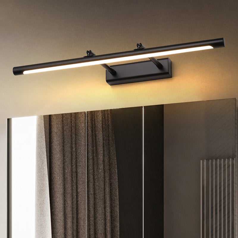 Modern Minimalist Style Strip Wall Mounted Vanity Lights Metal 1 Light Vanity Wall Light Fixtures for Bathroom