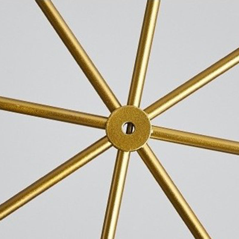 Geometrischer Hängeband nach Loft-Stil 1-Fulb-Metallhängellicht in Gold für Esszimmer