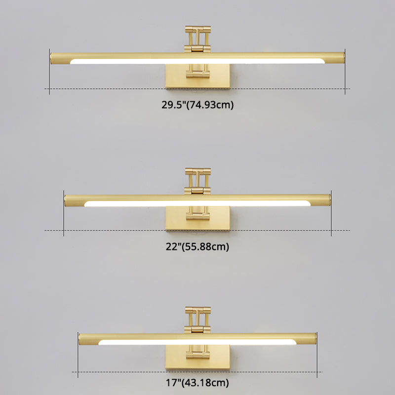 Modern Minimalist Style Cylindrical Wall Mounted Vanity Lights Metal Vanity Wall Light Fixtures for Bathroom