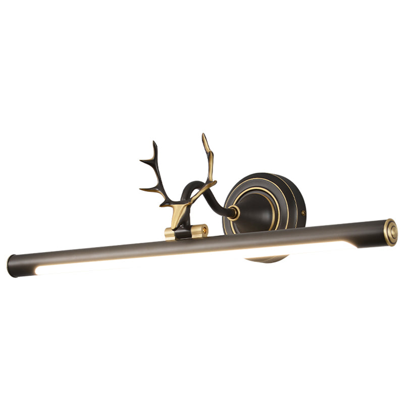 Modern Minimalist Style Streamlined Wall Mounted Vanity Lights Copper Vanity Wall Light Fixtures with Antlers