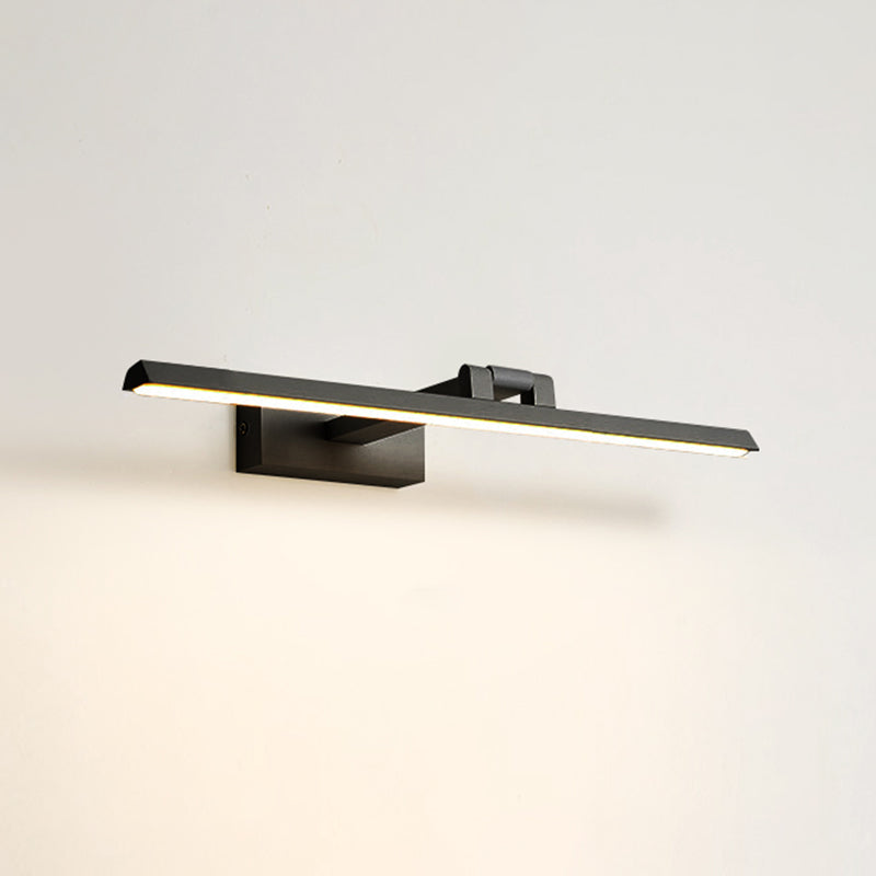 Moderno Minimalista de estilo Montaje lineal Luz de montaje de pared Luces de tocador de tocador de pared de aluminio para el baño