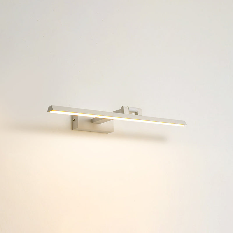 Moderno Minimalista de estilo Montaje lineal Luz de montaje de pared Luces de tocador de tocador de pared de aluminio para el baño